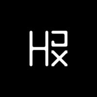 hjx brief logo vector ontwerp, hjx gemakkelijk en modern logo. hjx luxueus alfabet ontwerp