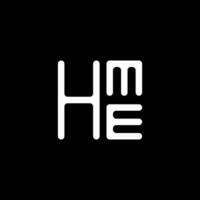 hme brief logo vector ontwerp, hme gemakkelijk en modern logo. hme luxueus alfabet ontwerp