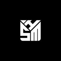 hsm brief logo vector ontwerp, hsm gemakkelijk en modern logo. hsm luxueus alfabet ontwerp