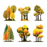 herfst algemene boom pictogram concept vector
