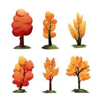 herfst boom pictogram concept vector