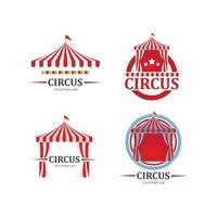 circustent logo sjabloon vector