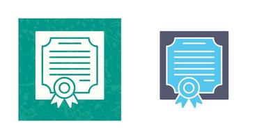 certificaat vector pictogram