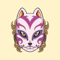 Japans kitsune masker vector kunst