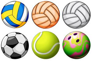 Set van sport ballen