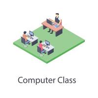 computer klas concepten vector