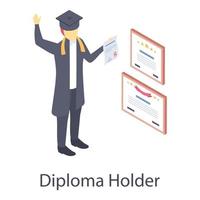 diploma-oproepingsceremonie vector