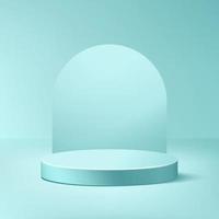 lichtgroen product display podium, abstracte achtergrond vector