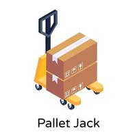 palletkrik en trolley vector