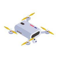 drone helikopter en quadrotor vector