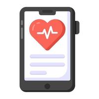 medische en gezondheidszorg-app vector