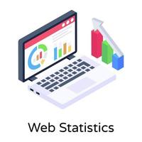 online webstatistieken vector