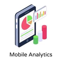 online mobiele analyse vector