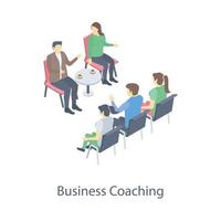 business coaching concepten vector