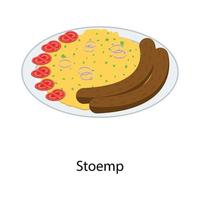 stomp platter concepten vector