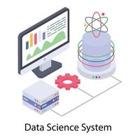 data science systeem vector