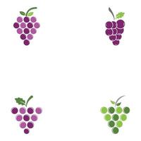 druiven logo sjabloon vector pictogram illustratie ontwerp