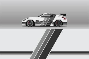 auto wrap sticker ontwerpen. abstract racen en sport voor racekleuren vector