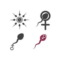 sperma pictogram logo vector illustratie ontwerp