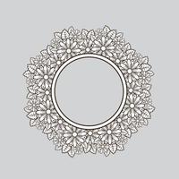 bloemen frame decoratief vector