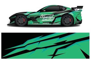 auto sticker sticker wrap ontwerp vector