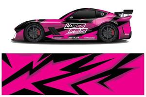 auto wrap grafische race abstracte achtergrond voor wrap en vinyl sticker vector