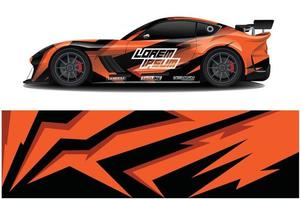 auto wrap grafische race abstracte achtergrond voor wrap en vinyl sticker vector