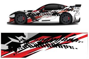 auto sticker sticker wrap ontwerp vector