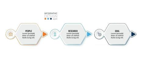 bedrijfsconcept infographic sjabloon met optie. vector