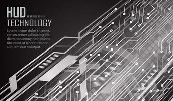 tekst cyber circuit toekomstige technologie concept achtergrond vector