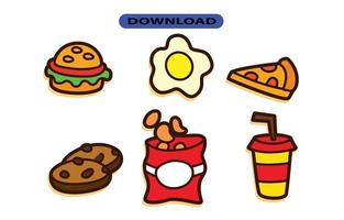 fastfood icoon of logo hoge resolutie vector