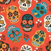 Dia de los muertos. Dag van de Doden. Naadloos patroon. vector