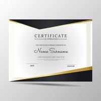 certificaatsjabloon modern van waarderingssjabloon vector