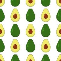 illustratie op thema grote gekleurde naadloze avocado vector