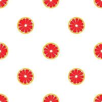 illustratie op thema grote gekleurde naadloze grapefruit vector