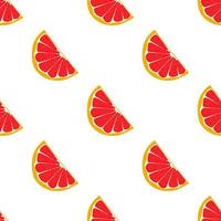 illustratie op thema grote gekleurde naadloze grapefruit vector