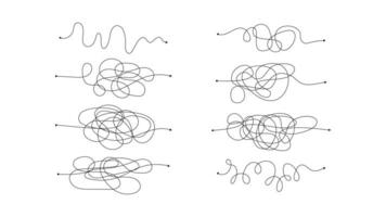 complex mis manier met rommelig lijnen vector