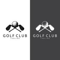 golf team sport logo ontwerp toernooi illustratie symbool sjabloon vector