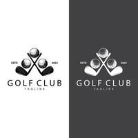 golf team sport logo ontwerp toernooi illustratie symbool sjabloon vector
