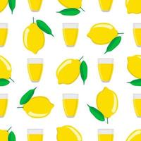 illustratie op thema grote gekleurde limonade in citroenbeker vector