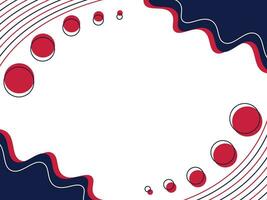 rood blauw abstract cirkel lijn achtergrond vector