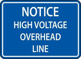 waarschuwing teken voorzichtigheid hoog Spanning overhead lijn vector