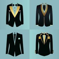 elegant gouden decoraties een kleding merk elegant en veelzijdig kleding reeks met logo ontwerp vector