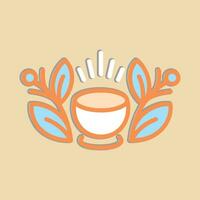 koffie logo ontwerp met creatief uniek concept vector