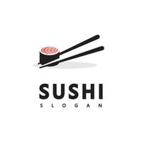logo pictogram stijl illustratie bar of winkel, sushi, onigiri zalm roll vector