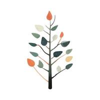 schattig waterverf boom. Scandinavisch vector bomen. kinderachtig vector illustratie