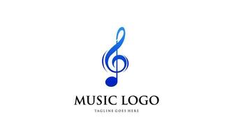 creatief muziek- logo. musical aantekeningen logo vector