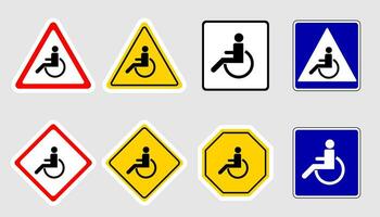 gehandicapt teken icoon. vector ontwerp.