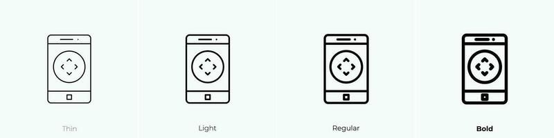 smartphone icoon. dun, licht, regelmatig en stoutmoedig stijl ontwerp geïsoleerd Aan wit achtergrond vector