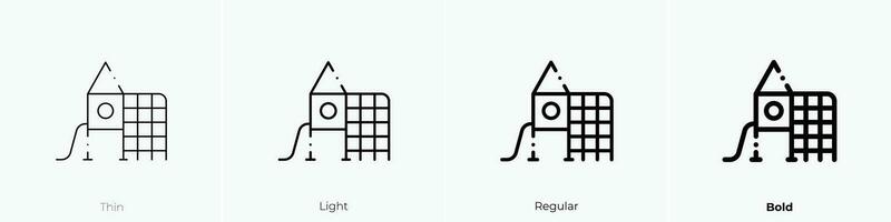 slee icoon. dun, licht, regelmatig en stoutmoedig stijl ontwerp geïsoleerd Aan wit achtergrond vector